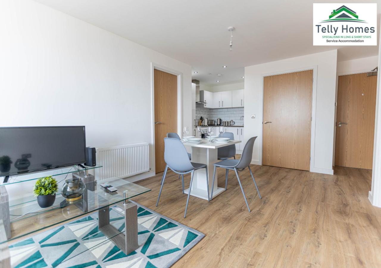 5 Percent Off Weekly And 20 Percent Off Monthly Bookings - Marigold Unit At Telly Homes Limited Birmingham City Centre -2 Bedroom Apartment, Free Wifi Zewnętrze zdjęcie