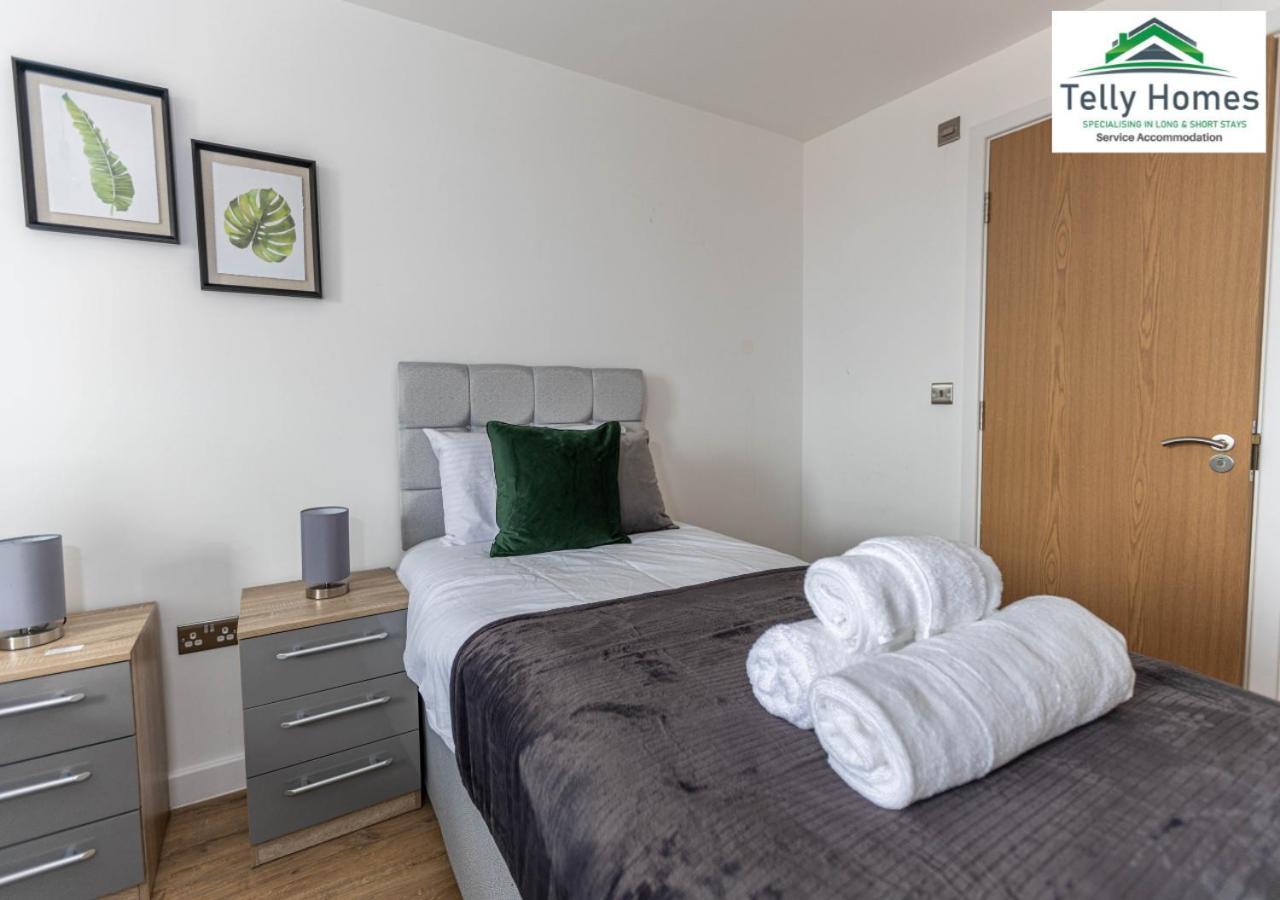 5 Percent Off Weekly And 20 Percent Off Monthly Bookings - Marigold Unit At Telly Homes Limited Birmingham City Centre -2 Bedroom Apartment, Free Wifi Zewnętrze zdjęcie