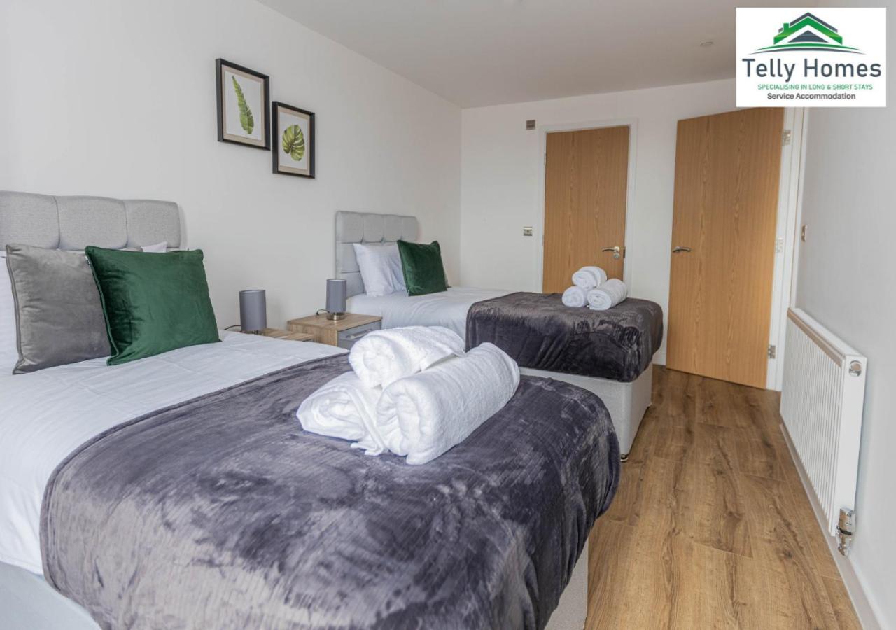 5 Percent Off Weekly And 20 Percent Off Monthly Bookings - Marigold Unit At Telly Homes Limited Birmingham City Centre -2 Bedroom Apartment, Free Wifi Zewnętrze zdjęcie